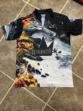 Small Men s Brunswick Bowling Jersey 1/4 Zip