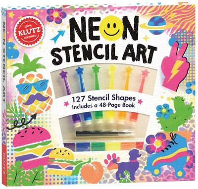 Neon Stencil Art | Editors Of Klutz | Englisch | Buch | Klutz | Gebunden | 2022