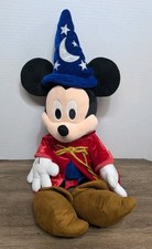 Disney Store Mickey Wizard Plush 26" Fantasia Sorcerers Apprentice Large Toy