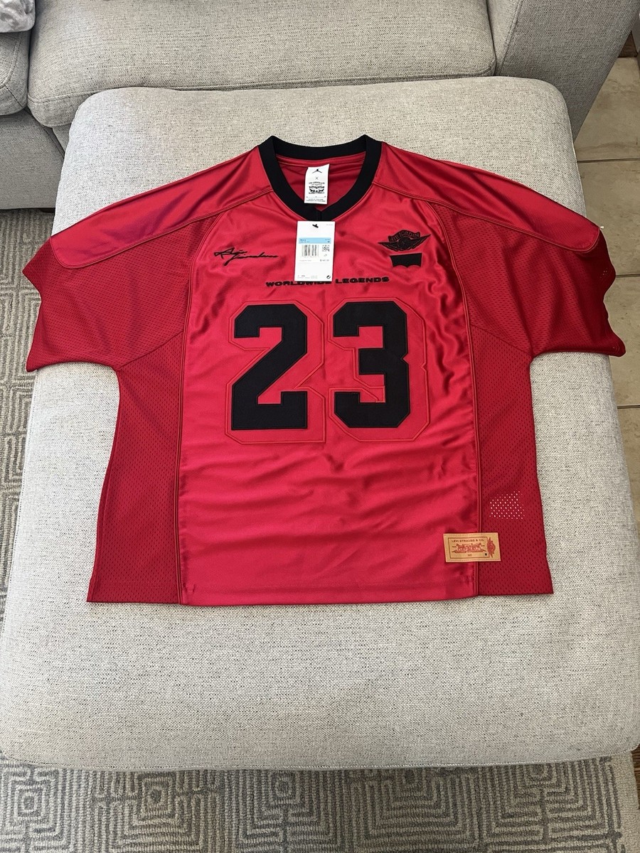 Jordan x Levi's Men's Jersey Gym Red/ Black/Pale Ivory/Black