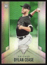 2020 Panini Titanium Green Dylan Cease #16 Rookie White Sox