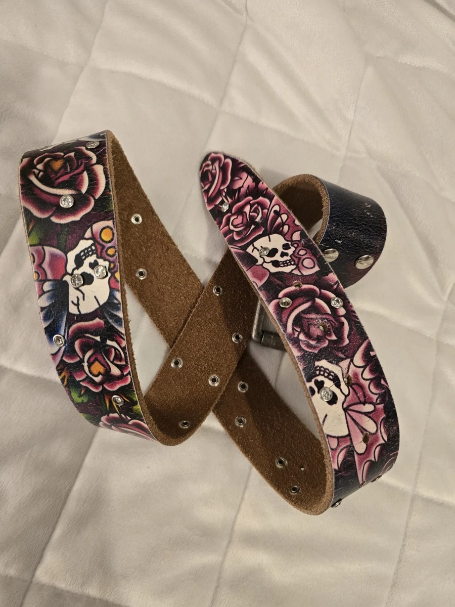 Ed Hardy Leather Belt Style No. EH3036 Size Medium Ed Hardy Leather Size M Belts for Women for sale | eBay main image 4