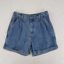 Vintage Bill Blass Denim Shorts Mom Jean Women's Size 14 High Waist Cuffed 90s