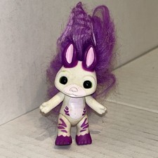 The Zelfs 3" Troll Zebbie Zedbra Zelf Purple White