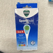 Vicks SpeedRead Digital Thermometer Fever InSight Water Resistant w/ Batteries