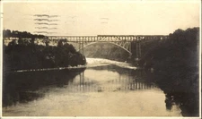RPPC real photo ~ Niagara River from streetcar ~ 1908 ~ New York