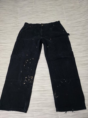 Carhartt B01 Duck Double Knee Distressed Work Pants Actual