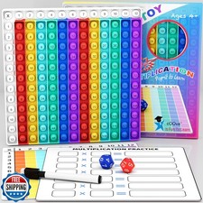 Multiplication Chart Pop It - Multiplication Game Board, 12x12 Ti