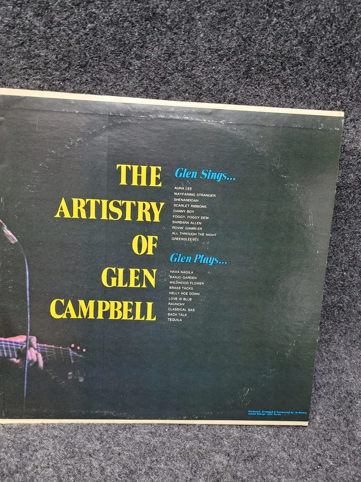 Vintage Glen Campbell Vinyl 2xLP The Artistry Limited Collector's Edition 1972 - Image 4 of 4