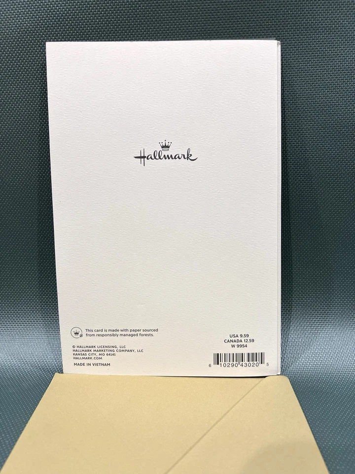 Hallmark свадьбы поздравительная открытка-1 шт. с конвертом-"и два становятся один"-2 шт. - Изображение 3 из 4