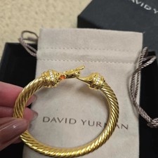 David Yurman 7MM Gold Cable Bracelet