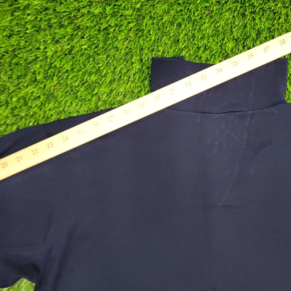 Sudadera vintage MOD en blanco 1/4 cremallera para mujer grande 22x24 azul Foto 3 de 4