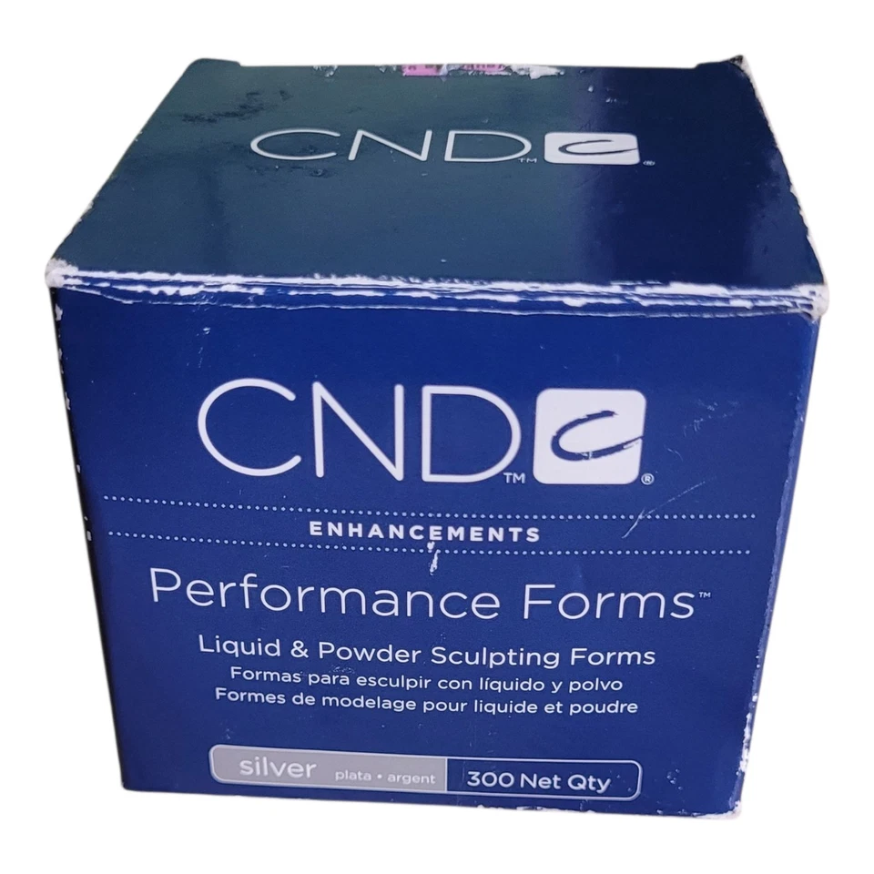Formas de rendimiento CND polvo líquido esculpir formas de uñas plata ~ 179 unidades abiertas Foto 3 de 4