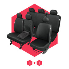 Autositzbezüge Universal Schonbezüge BUS für Fiat Ducato 2000- 1+2+3 mit Tisch