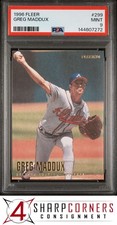1996 FLEER #299 GREG MADDUX BRAVES HOF POP 4 PSA 9
