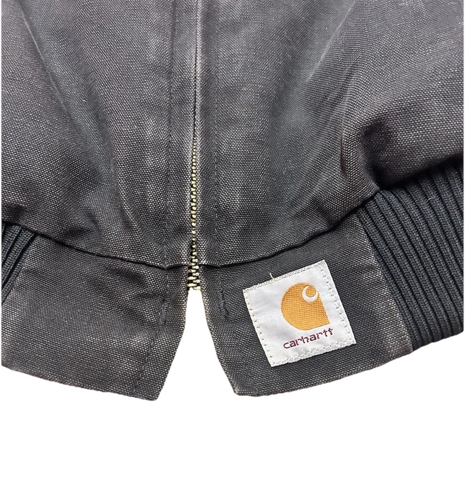 Chaqueta Carhartt Santa Fe vintage para hombre forro acolchado negro/rojo años 90 talla XL Foto 3 de 4