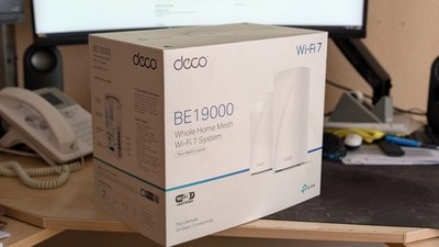TP-LINK Deco BE85 Mesh-Router-System Wi Fi 7 Tri Band BE19000 2 Pack