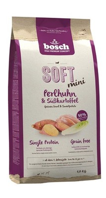 bosch HPC SOFT mini Perlhuhn & Süßkartoffel halbfeuchtes Hundefutter für