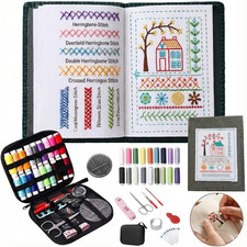 2026 New Embroidery Stitch Book Kit,Comes with a Complete Toolkit and Instructio