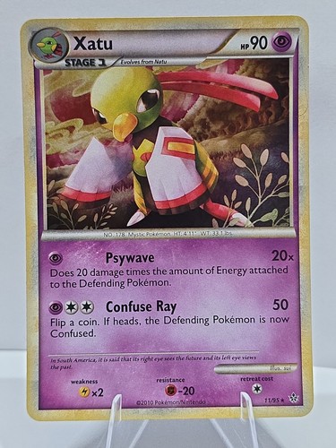 Xatu 11/95 Holo Rare Pokémon Card 2010 HGSS Unleashed Psychic NM/LP Great Shape