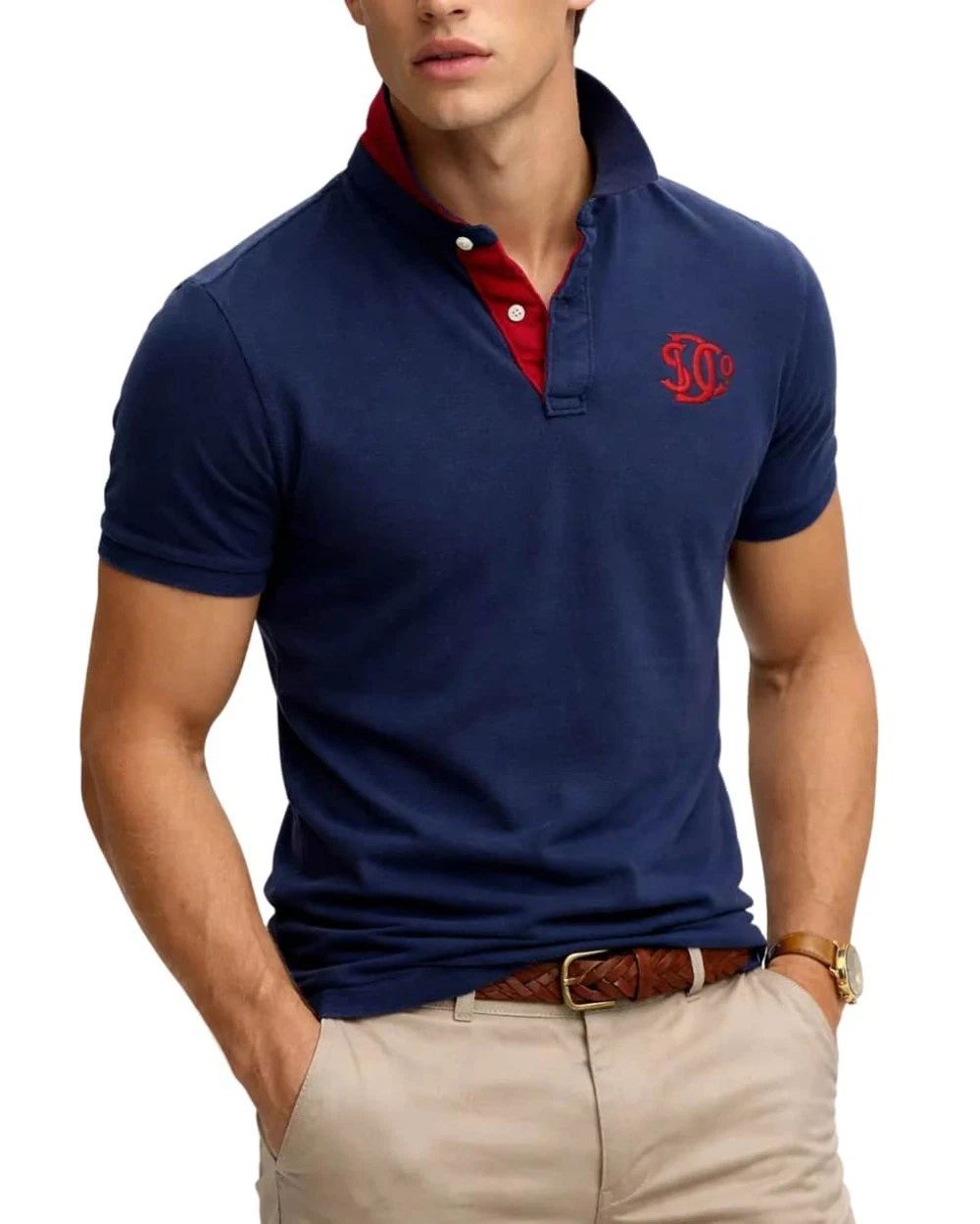 Superdry Pique Monogram Polo Shirt Deep Darkest Navy/Red
Opens in a new window or tab