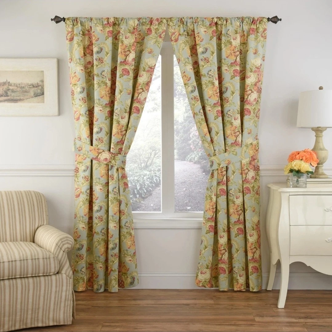 Waverly SPRING BLING Curtain Panel Cottagecore Farmhouse Floral 84L Vapor
Opens in a new window or t