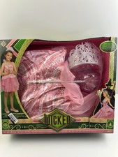 Universal Wicked Glinda Pink Bubble Dress Accessories Set For Age 4-6