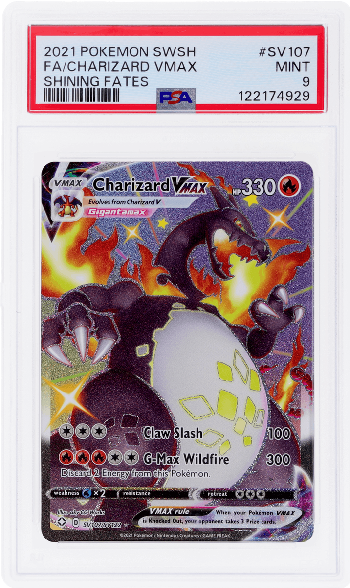 2021 Pokemon Sword and Shield Shining Fates Charizard Vmax Shiny