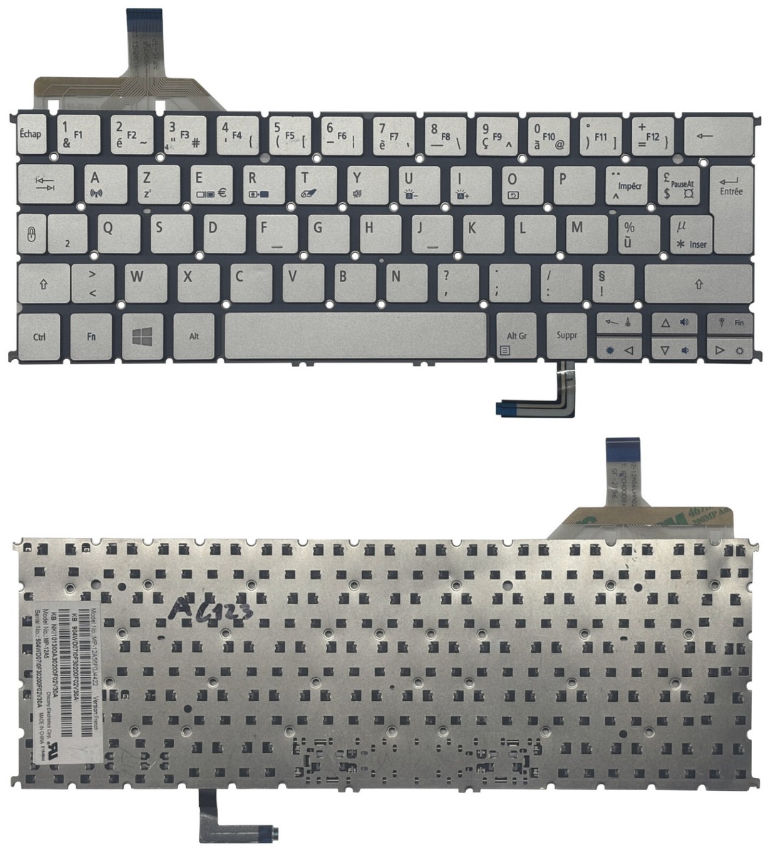 Original Acer Aspire S7-191 Keyboard AZERTY FRENCH Layout MP-12A5