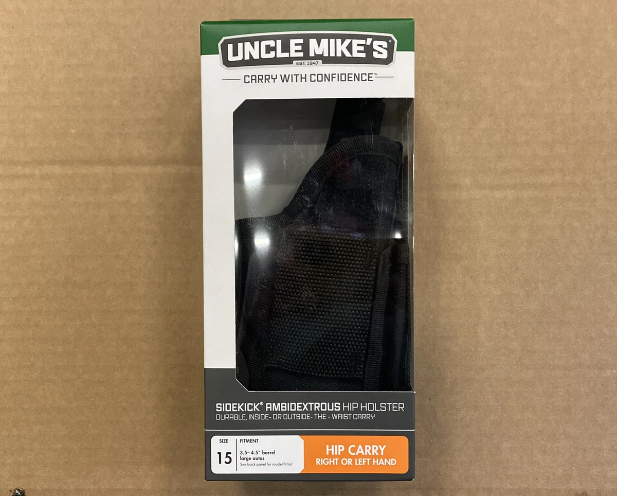 Uncle Mike's IWB Tuckable Holster Black, Size 0 Ambidextrous, Blister