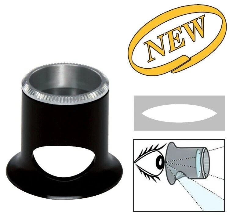 Bergeon 2611 TN 2 X 5 Eyeglasses for watchmaker With screw ring aluminium