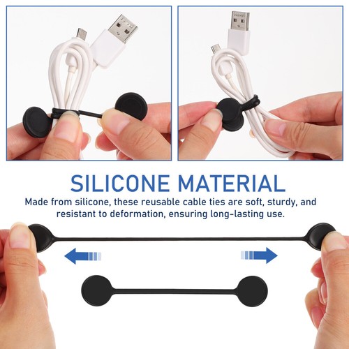 10 Pcs Headset Cable Winder Travel Electric Cord Organizers Appliance Ties - Afbeelding 2 van 11