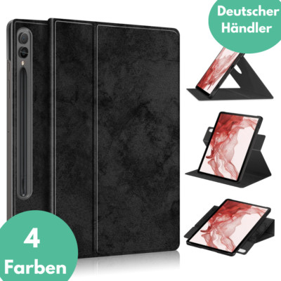 Hülle für Samsung Galaxy Tab S9 Plus / S9 FE Plus +9H Schutzglas Panzerfolie