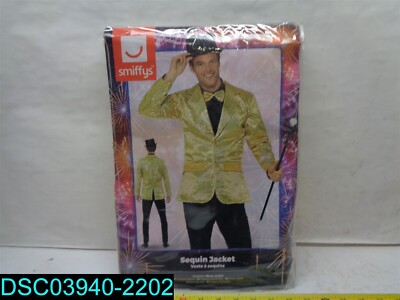 Men's Sequin Jacket Gold Medium