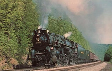 Postcard Nickel Plate Locomotive 759 Steamer Berkshire New York State Express