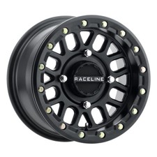 RACELINE A93B Podium Beadlock 14X7 4X137 ET10 Black True Beadlock (Qty of 1)