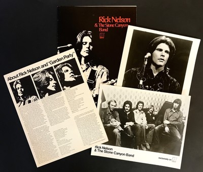 Rick Nelson Stone Canyon Band Garden Party Rare Press Kit 1972