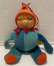 Vintage Steiff Rollo Jumping Jack Clown RATTLE Baby Plush Toy Western Germany