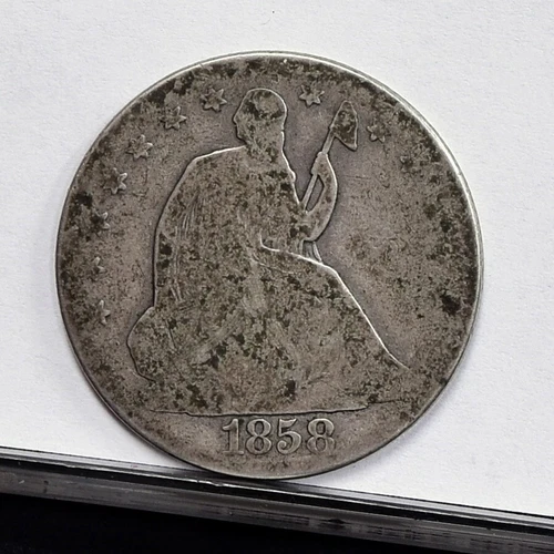 1858-O Liberty Seated Half Dollar - Good Details, Cleaned (#57266-L)