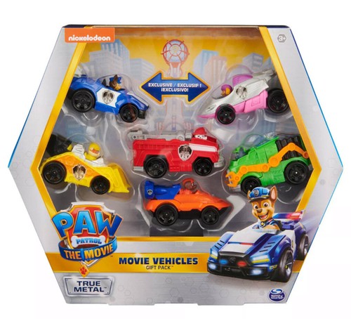 6 CARS - Paw Patrol the Movie Diecast RACER Set - 2 Exclusive Vehicles 🌟NEW🌟 - Picture 7 of 7