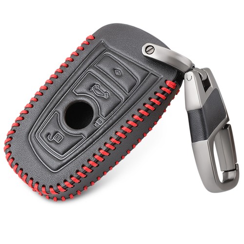BMW Key Holder Fob Leather Case/Cover M Sport Black & Red eBay
