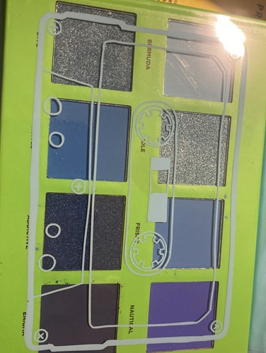 2Profusion Cosmetics 8Shades UpbeatOrange ElectricBlues Eyeshadow Palette Makeup - Picture 2 of 9