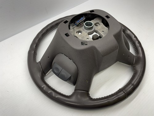 ♻️2009 CADILLAC ESCALADE HYBRID LEATHER WRAPPED STEERING WHEEL BROWN TRIM - Bild 5 von 9