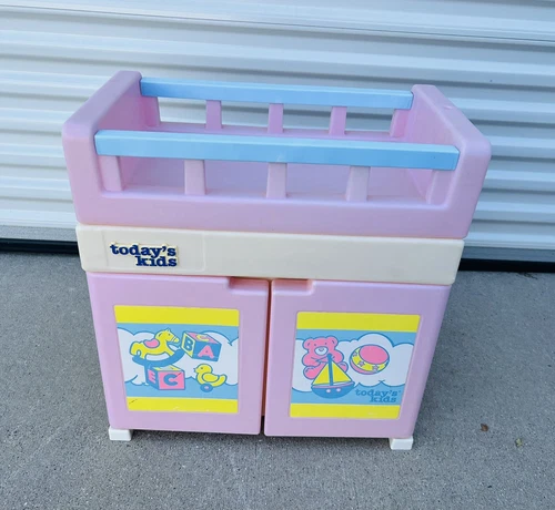Today's Kids My Little Nursery Doll Changing Table Vintage Good Condition