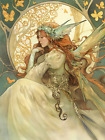 Enchanted Fairy in Art Nouveau Style Poster 18x24in