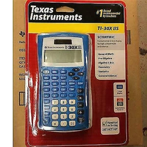 Texas Instruments TI-30X IIS Calculatrice scientifique biligne Bleu SEALED/NIB