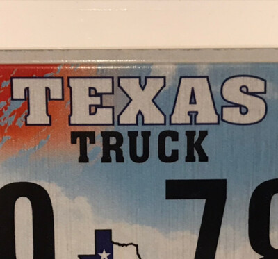 Texas TRIPLE Digit 8 888 license plate repeating CA9 7888 number