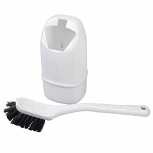Kampa Basil Mini Toilet Brush Camping Caravan Tent Ensuite White Brush