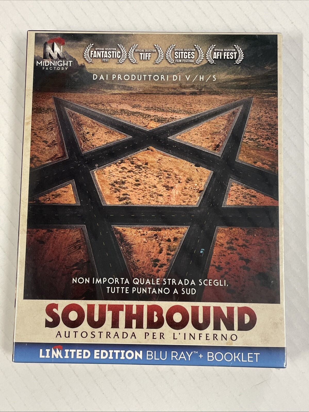 SOUTHBOUND autostrada per l'inferno(2015) blu ray+booklet nuovo Midnight factory
