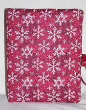 Christmas Snowflakes Handcrafted Photo Album (5 1/2" X 7") Holds 100 4"X6 NEW DR